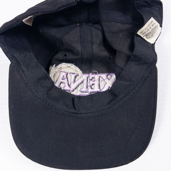 Vintage 1990s Xena Warrior Princess Snapback Hat Black Purple Embroidered Cap - Picture 6 of 6
